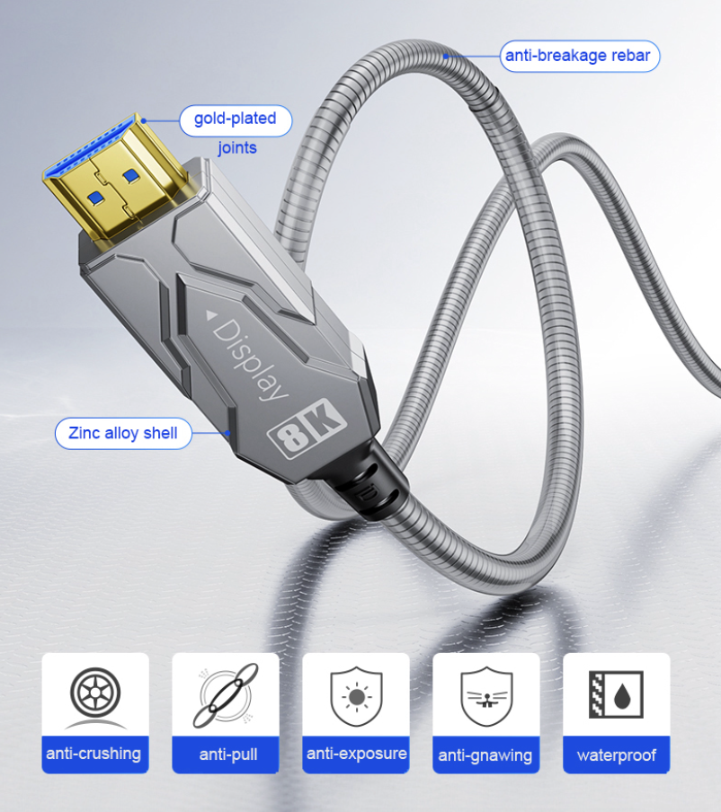 8K HDMI fiber cable